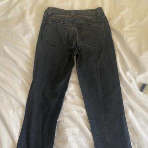 Size 25 PAIGE Black Fringe Jeans